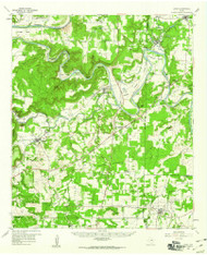 Lipan, Texas 1959 (1960) USGS Old Topo Map Reprint 15x15 TX Quad 110445