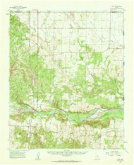 Loco, Texas 1960 (1962) USGS Old Topo Map Reprint 15x15 TX Quad 109288
