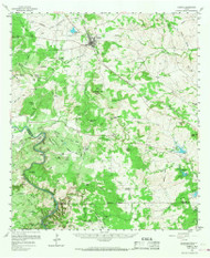 Lometa, Texas 1959 (1968) USGS Old Topo Map Reprint 15x15 TX Quad 109301