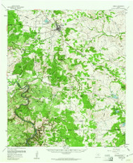Lometa, Texas 1959 (1961) USGS Old Topo Map Reprint 15x15 TX Quad 109303