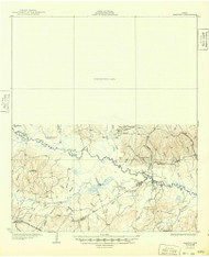 Manning, Texas 1932 (1949) USGS Old Topo Map Reprint 15x15 TX Quad 109468