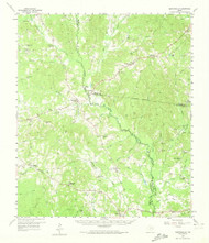 Martinsville, Texas 1958 (1974) USGS Old Topo Map Reprint 15x15 TX Quad 109554
