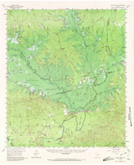 McGee Bend, Texas 1958 (1972) USGS Old Topo Map Reprint 15x15 TX Quad 109626