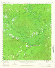 McGee Bend, Texas 1958 (1965) USGS Old Topo Map Reprint 15x15 TX Quad 109628
