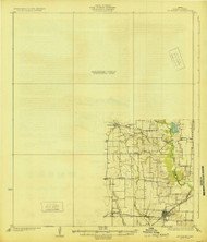 McKinney, Texas 1929 () USGS Old Topo Map Reprint 15x15 TX Quad 128495