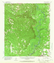 Merryville, Louisiana 1959 (1966) USGS Old Topo Map Reprint 15x15 TX Quad 109721