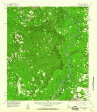 Merryville, Louisiana 1959 (1960) USGS Old Topo Map Reprint 15x15 TX Quad 109723