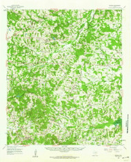 Minden, Texas 1960 (1962) USGS Old Topo Map Reprint 15x15 TX Quad 109789