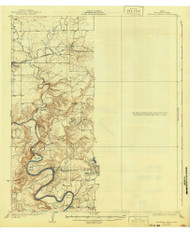Mineral Wells, Texas 1927 (1941) USGS Old Topo Map Reprint 15x15 TX Quad 109795