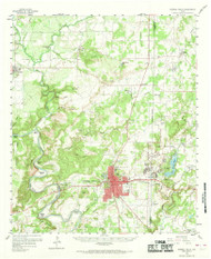 Mineral Wells, Texas 1959 (1969) USGS Old Topo Map Reprint 15x15 TX Quad 109796