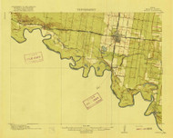 Mission, Texas 1916 () USGS Old Topo Map Reprint 15x15 TX Quad 128435