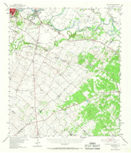 Montopolis, Texas 1955 (1967) USGS Old Topo Map Reprint 15x15 TX Quad 111130