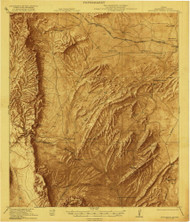 Monument Spring, Texas 1921 () USGS Old Topo Map Reprint 15x15 TX Quad 128456