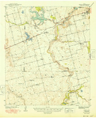 Morita, Texas 1949 () USGS Old Topo Map Reprint 15x15 TX Quad 111175