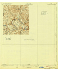 Lake Travis, Texas 1932 (1940) USGS Old Topo Map Reprint 15x15 TX Quad 111237