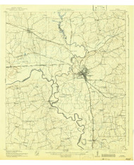 Navasota, Texas 1914 (1942) USGS Old Topo Map Reprint 15x15 TX Quad 111304