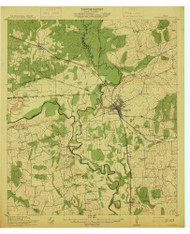 Navasota, Texas 1914 () USGS Old Topo Map Reprint 15x15 TX Quad 128433