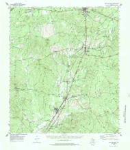 New Willard, Texas 1955 (1984) USGS Old Topo Map Reprint 15x15 TX Quad 115251