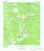 New Willard, Texas 1955 (1978) USGS Old Topo Map Reprint 15x15 TX Quad 115252