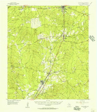 New Willard, Texas 1955 (1957) USGS Old Topo Map Reprint 15x15 TX Quad 115253