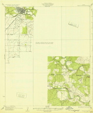 Ballinger, Texas 1932 () USGS Old Topo Map Reprint 15x15 TX Quad 128528