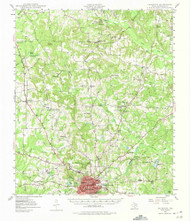 Palestine, Texas 1949 (1975) USGS Old Topo Map Reprint 15x15 TX Quad 116181
