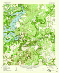 Palo Pinto, Texas 1958 (1960) USGS Old Topo Map Reprint 15x15 TX Quad 116204