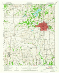 Paris, Texas 1948 (1966) USGS Old Topo Map Reprint 15x15 TX Quad 116242