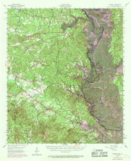 Patroon, Texas 1956 (1969) USGS Old Topo Map Reprint 15x15 TX Quad 115272