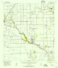 Petronila, Texas 1954 (1956) USGS Old Topo Map Reprint 15x15 TX Quad 115277