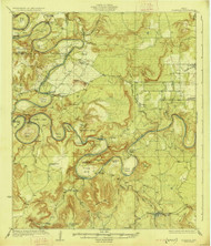 Palo Pinto, Texas 1927 () USGS Old Topo Map Reprint 15x15 TX Quad 115280