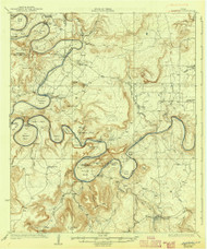 Palo Pinto, Texas 1927 (1942) USGS Old Topo Map Reprint 15x15 TX Quad 115282