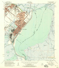Port Arthur, Texas 1957 (1958) USGS Old Topo Map Reprint 15x15 TX Quad 116346