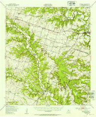 Purmela, Texas 1947 (1953) USGS Old Topo Map Reprint 15x15 TX Quad 115285
