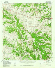 Purmela, Texas 1958 (1962) USGS Old Topo Map Reprint 15x15 TX Quad 115286