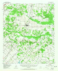 Quinlan, Texas 1956 (1965) USGS Old Topo Map Reprint 15x15 TX Quad 115294