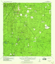 Randado, Texas 1939 (1959) USGS Old Topo Map Reprint 15x15 TX Quad 115296