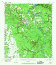Rayburn, Texas 1955 (1967) USGS Old Topo Map Reprint 15x15 TX Quad 115299