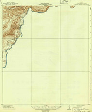 Reagan Canyon, Texas 1918 (1939) USGS Old Topo Map Reprint 15x15 TX Quad 115303