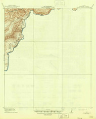 Reagan Canyon, Texas 1918 (1946) USGS Old Topo Map Reprint 15x15 TX Quad 115305