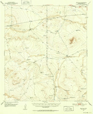 Red Hills, Texas 1951 (1952) USGS Old Topo Map Reprint 15x15 TX Quad 115306