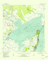 Rockport, Texas 1954 (1956) USGS Old Topo Map Reprint 15x15 TX Quad 115324