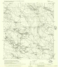 Rosita, Texas 1956 () USGS Old Topo Map Reprint 15x15 TX Quad 116476
