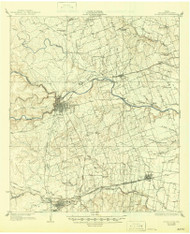 Round Rock, Texas 1928 (1945) USGS Old Topo Map Reprint 15x15 TX Quad 116501