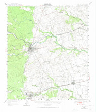 Round Rock, Texas 1949 (1974) USGS Old Topo Map Reprint 15x15 TX Quad 116502