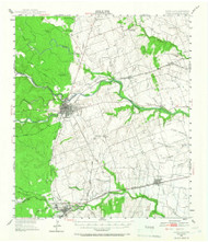 Round Rock, Texas 1949 (1967) USGS Old Topo Map Reprint 15x15 TX Quad 116504