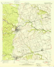 Round Rock, Texas 1951 () USGS Old Topo Map Reprint 15x15 TX Quad 116505