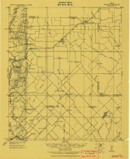 No Name, Texas 1919 () USGS Old Topo Map Reprint 15x15 TX Quad 128447
