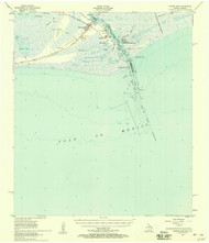 Sabine Pass, Texas 1957 (1957) USGS Old Topo Map Reprint 15x15 TX Quad 116563