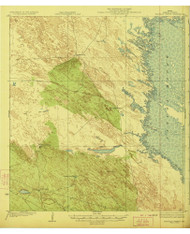 Saltillo Ranch, Texas 1923 () USGS Old Topo Map Reprint 15x15 TX Quad 128464